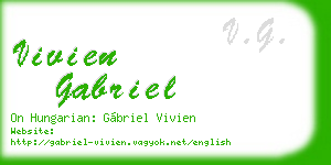 vivien gabriel business card
